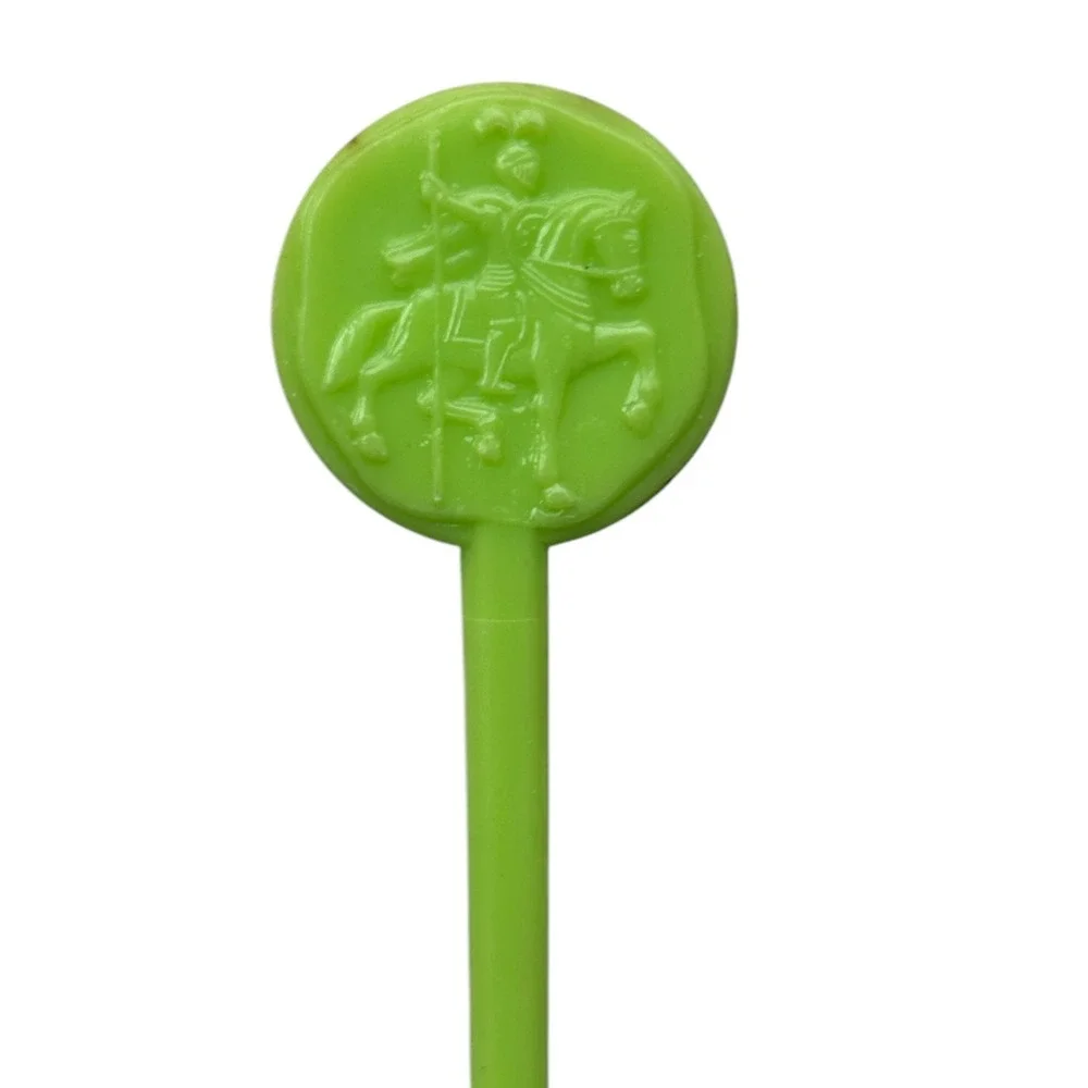 Cavalieri Hilton Roma Swizzle Stir Cocktail Stick Green Rome Italy Bar Vintage